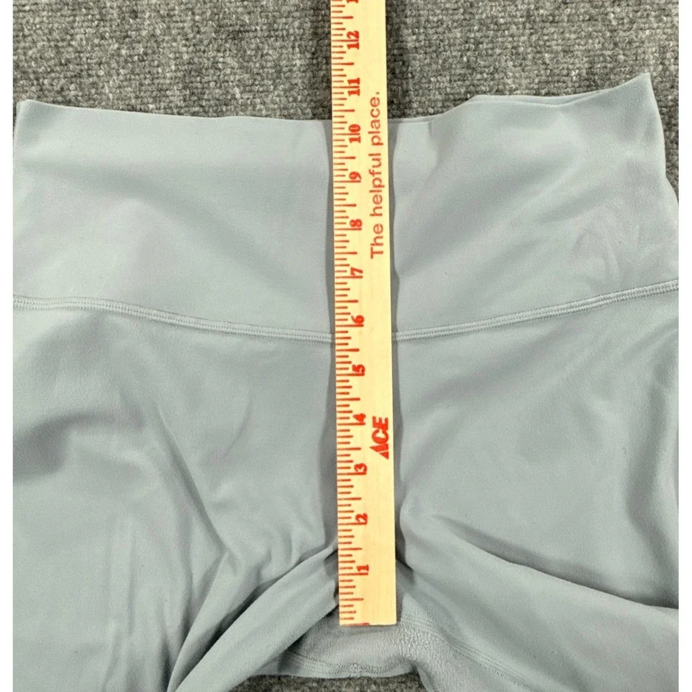 Lululemon Align Womens Size 10 Blue Gray High-Rise Crop 21 Nulu Leggings